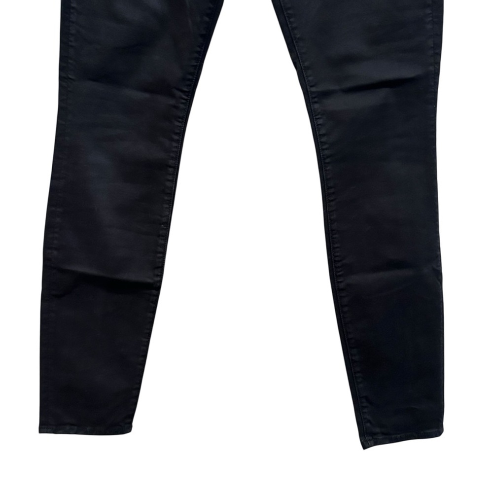 MOTHER High Waisted Looker Ankle Skinny Jeans Touch And Go Black Women’s Size 26 - Picture 3 of 10